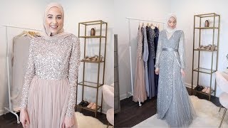 ASOS Modest Evening Gown TryOn Haul  The Struggle Is Real [upl. by Nanreh]