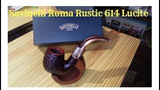 Savinelli Roma Rustic 614 Lucite [upl. by Essenaj784]