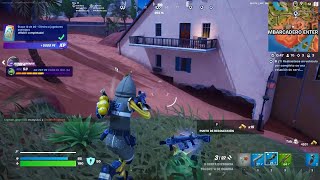 Fortnite Destruye barriles de nitro con un vehículo PS5 [upl. by Brigid323]