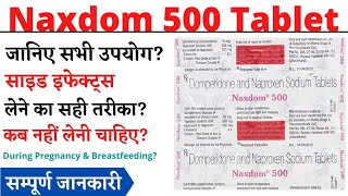 Naxdom  500 Tablet Uses Hindi सिर दर्द माइग्रेन के दर्द में उपयोगी medicinehubrock [upl. by Haisej]