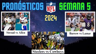 Pronósticos y Análisis NFL Semana 5 2024 [upl. by Ellehsram]