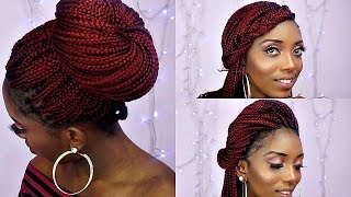 How To Style Box Braids6 Quick And Unique Styles [upl. by Stavro]