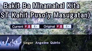 BAKIT BA MINAHAL KITA Angeline Quinto 🎵Karaoke Version🎵 [upl. by Eenobe932]