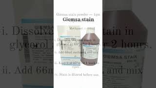 Giemsa stain medical science trending viralshort youtube [upl. by Ecertak263]