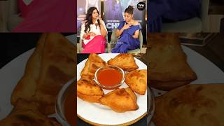 SHREYA amp SUNIDHIs Favourite SAMOSA Recipe 😍❤️ shorts samosa shreyaghoshal sunidhichauhan food [upl. by Hashum340]