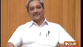 Defence Minister Manohar Parrikar in Aap Ki Adalat  Full Episode [upl. by Inaja634]