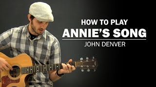 Annies Song John Denver  How To Play  Beginner Guitar Lesson [upl. by Tigram]