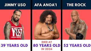 WWE Anoai family wrestlers and their ages [upl. by Ardnazil]