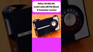 Philco TN903BK model radio AM FM 2band 9 transistor receiver 1964s in Japan vintageviralradio [upl. by Stannwood]