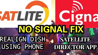 REALIGN DISH USING PHONENO SIGNAL FIX CIGNAL SATLITE [upl. by Blondell]