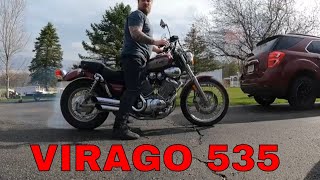 Yamaha Virago 535  Ride and Review [upl. by Noll]