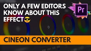 How To Use the Cineon converter Effect to color grade  premiere pro Tutorial [upl. by Benisch]