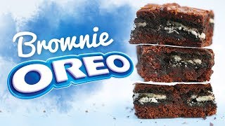 LA MEILLEURE RECETTE DE GÂTEAU AU CHOCOLAT  Brownies Oreo [upl. by Essilec]