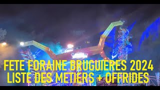 FETE FORAINE DE BRUGUIERES 2024  ALL OFFRIDES [upl. by Beka636]