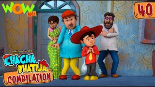 Chacha Bhatija  Compilation 40  Funny Animated Stories  Wow Kidz [upl. by Nemra]