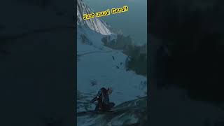 Sliding Geralt gaming witcher3 mountain skiing [upl. by Leirrad]