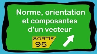 Norme orientation et composantes dun vecteur [upl. by Mayhew]