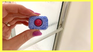 Put a Dishwasher Tablet in your Shower amp WATCH WHAT HAPPENS Next Bathroom Cleaning Hacks [upl. by Kesia]