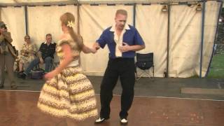 Crich Tramway museum  Dancing at 1950s weekender [upl. by Ecreip]