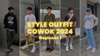 Inspirasi Outfit Cowok Keren  Rekomendasi Ootd Pria 2024  Shopee Haul  episode1 [upl. by Ecyor757]