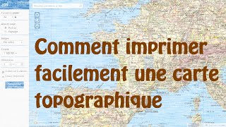 Comment imprimer facilement une carte topographique vidéo obsolète mise à jour dispo en dessous ↓ [upl. by Paske]