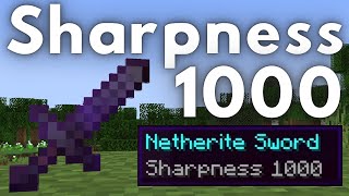 How To Get a SHARPNESS 1000 SWORD in Minecraft 121 [upl. by Ferren139]