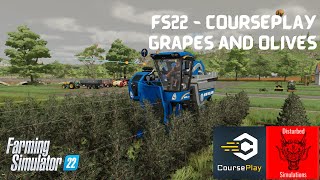 Courseplay  Grapes and Olives  FS22 [upl. by Kado]