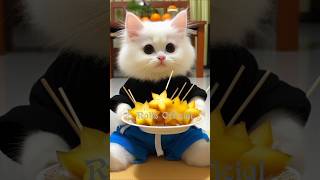 SATE BELIMBING 🍡🍢 shortcatsvideos komedikucing cat kucingbikinngakak labubu sakura catlovers [upl. by Archie]