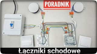 ŁĄCZNIK SCHODOWY  Jak podłączyć łączniki schodowe  zrób to sam  DIY [upl. by Shir556]