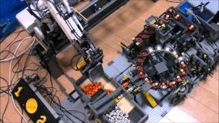 LEGO GBC Loop  Ball Factory  NXT 4axis Robot レゴ ボール工場  4軸ロボット [upl. by Lucretia]