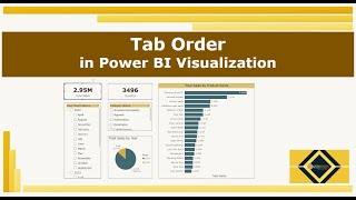 Tab Order in Visualization  Power BI [upl. by Swane]