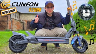 Cunfon RZ800  La Trottinette Connectée avec Enceinte Intégrée   Déballage et Test Complet [upl. by Souvaine]