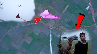 हवाई जहाज को ड्रोन से उड़ाय  Drone vs paper aeroplane Indian experiment [upl. by Yrocaj360]