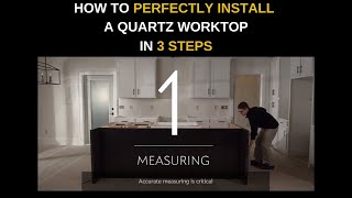 HOW TO PERFECTLY INSTALL A QUARTZ WORKTOP BY CAMBRIA QUARTZ [upl. by Atnomed]