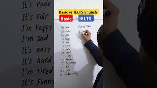 Basic vs Advanced English  BAND 9 IELTS Vocabulary  IELTS Speaking and Writing Vocabulary ielts [upl. by Susannah414]