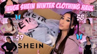 HUGE SHEIN WINTER TRY ON CLOTHING HAUL 2022  20 items  sets tops pants jumpsuits amp jackets [upl. by Ynnob]