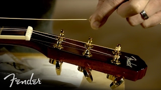 How to Change Your Acoustic Guitar Strings  Fender [upl. by Erej]