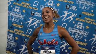 McKenzie Long Clocks World Lead In 200m In 2024 NCAA Prelim [upl. by Dwane]