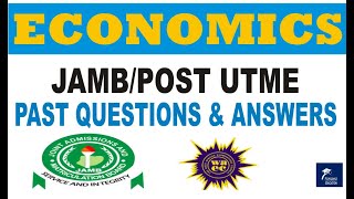 JAMBPOST UTME PAST QUESTIONS AND ANSWERS ECONOMICS FUNUMU [upl. by Schonfeld]