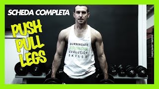 Scheda Palestra Completa PushPullLegs  Provala Forza e Ipertrofia [upl. by Deroo]