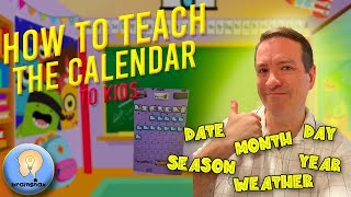 How to teach the calendar to kids  Calendar Time  Circle Time  Preschool  Kindergarten [upl. by Xyla]