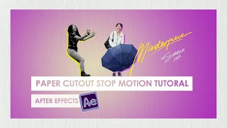 Paper Cutout Stop Motion Looping Characters  After Effects Tutorial [upl. by Trilby]