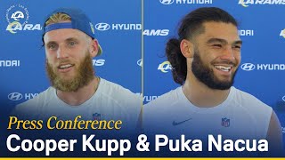 Cooper Kupp amp Puka Nacua Talk Offseason Preparation And Week 1 Expectations [upl. by Mackenie500]