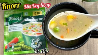 How to make Knorr Mix Veg Soup  Knorr Mix Vegetable Cup a Soup [upl. by Ahseikal]