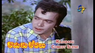 Koduku Kodalu Telugu Movie  Rajababu Comedy Scene  ANR  Vanisri  Lakshmi  ETV Cinema [upl. by Valery]