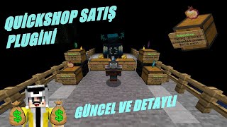 MİNECRAFT MARKET PLUGİNİ  QUİCKSHOP NASIL İNDİRİLİR  GÜNCEL VE DETAYLI ALIMSATIM EKLENTİSİ [upl. by Diet]