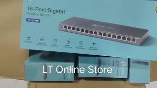 TP Link TLSG116 16Port Gigabit Desktop Switch tplink tplinkrouter router [upl. by Tremayne]