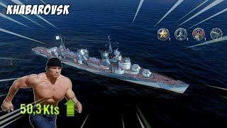 Khabarovsk  Fastest Destroyer 120k damage  World of Warships Blitz gameplay [upl. by Missie771]