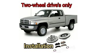 1997 to 2000 Dodge ram 1500 brake pad and rotor replacement THE ONLY VIDEO YOU NEED [upl. by Kciredorb]