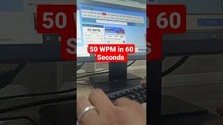 50 WPM in 60 Seconds  Typing speed test  Computer 4 All [upl. by Aztin]